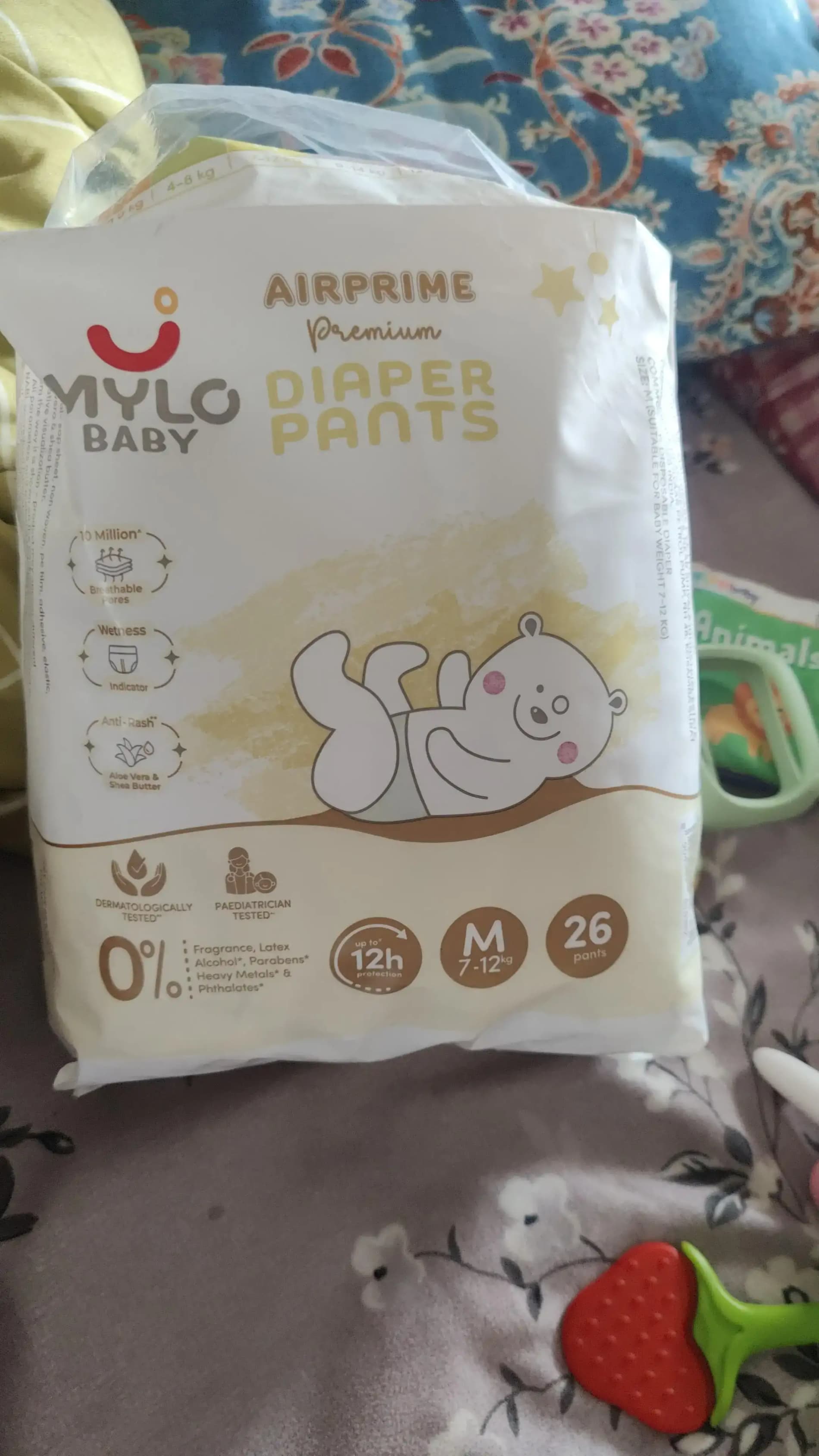 Mylo Airprime™ Premium Diaper Pants with Wetness Indicator - S(5-9 Kgs) - 26 Count