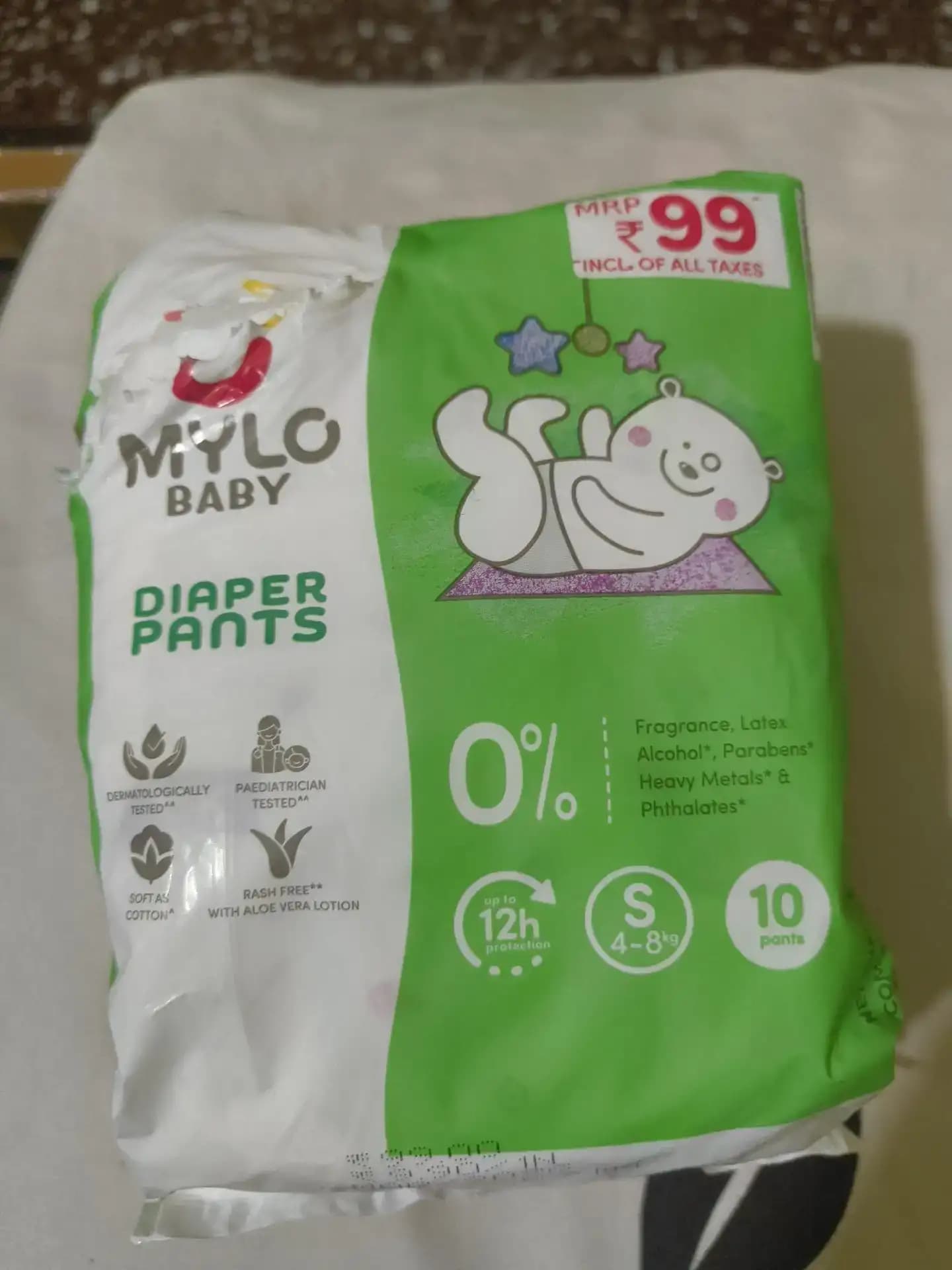 Mylo Baby New Born Tape Diapers - 26 Count
