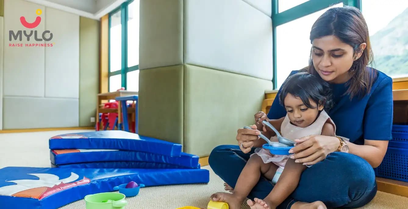 My toddler only eats when she is on my lap