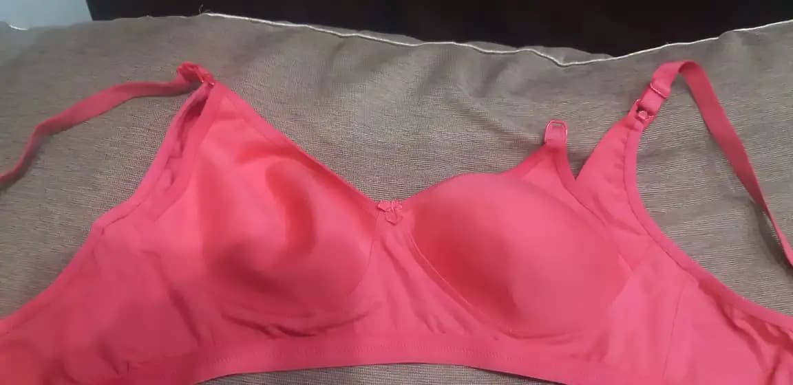 Maternity/Nursing Moulded Spacer Cup Bra with free bra extender -Coral 40 C    