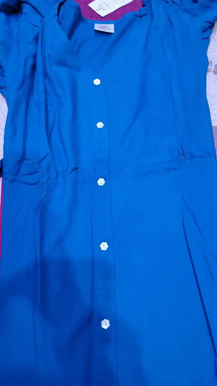 Maternity Dress Maxi cum Kurti - XXL - Miami Green