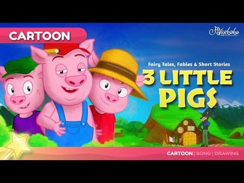 Three Little Pigs kids story cartoon | Bedtime Stories for Kids