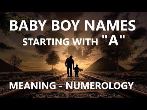 Baby Boy Unique Name Starting with 'A'