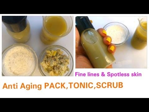 Anti Aging Pack, Tonic & Scrub