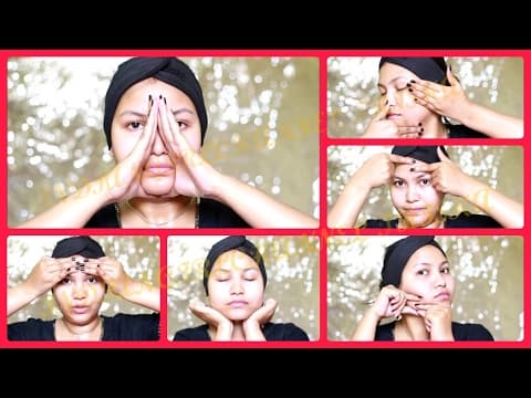 Face Massage Techniques For Glowing Youthful Skin/Face Self Massage