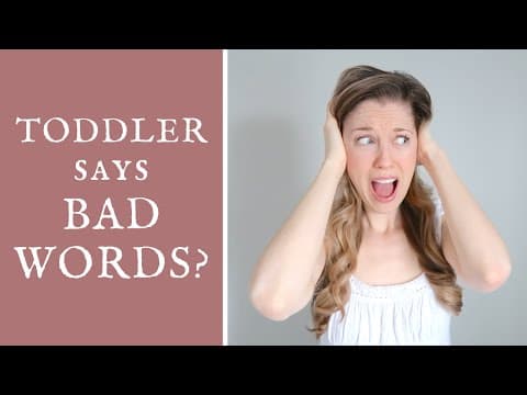 Toddler's First Bad Word + How To Stop It