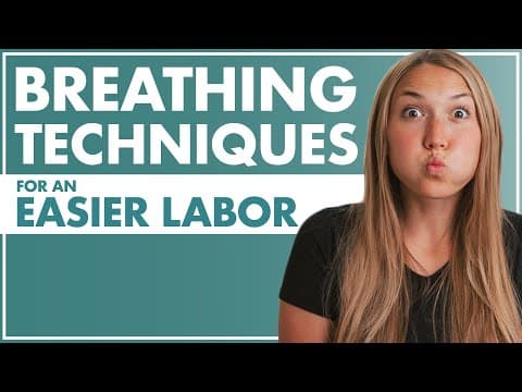 Breathing tips for easier labor