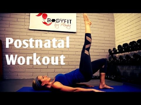 30 Minute Post Natal Workout----Burn Fat and Tone Up after Pregnancy