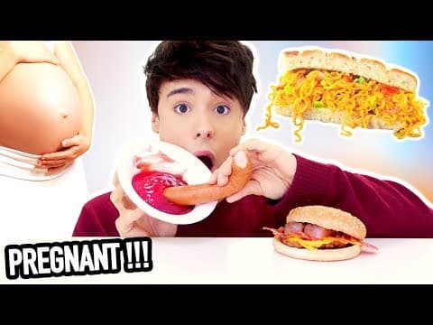 I Only Ate Pregnancy Food Cravings For 24 Hours!!! | For more such weird funny videos, join "Just for Laughs" group ?