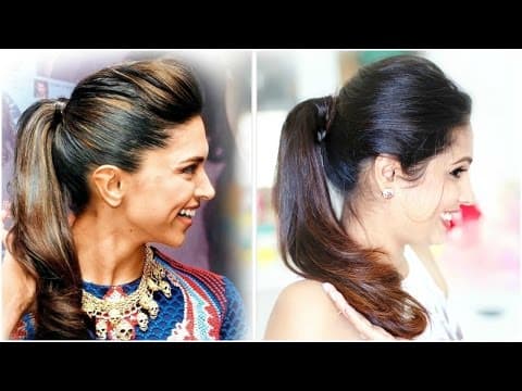 Easy Ponytail Hairstyle | Deepika Padukone | Shrutiarjunanand