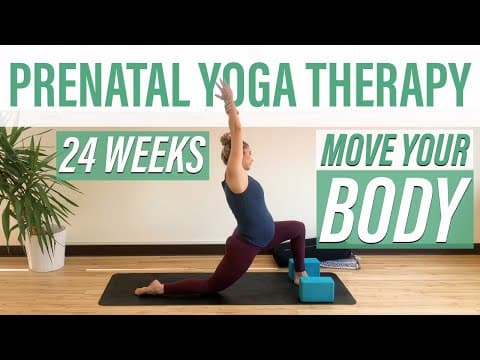 Pregnancy Yoga To Help You Move Your Body (24 Weeks!) 