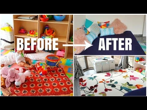 DIY PLAYROOM Makeover and Kids Toys Organization