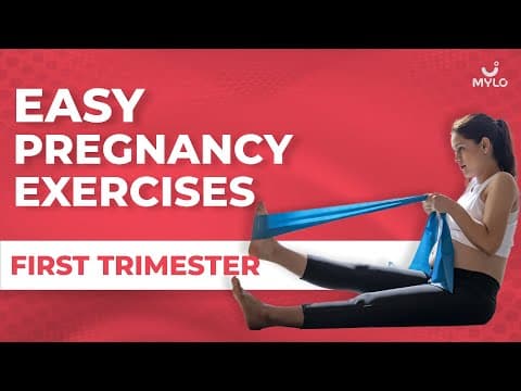 Workout During First Trimester | Easy Pregnancy Exercises 