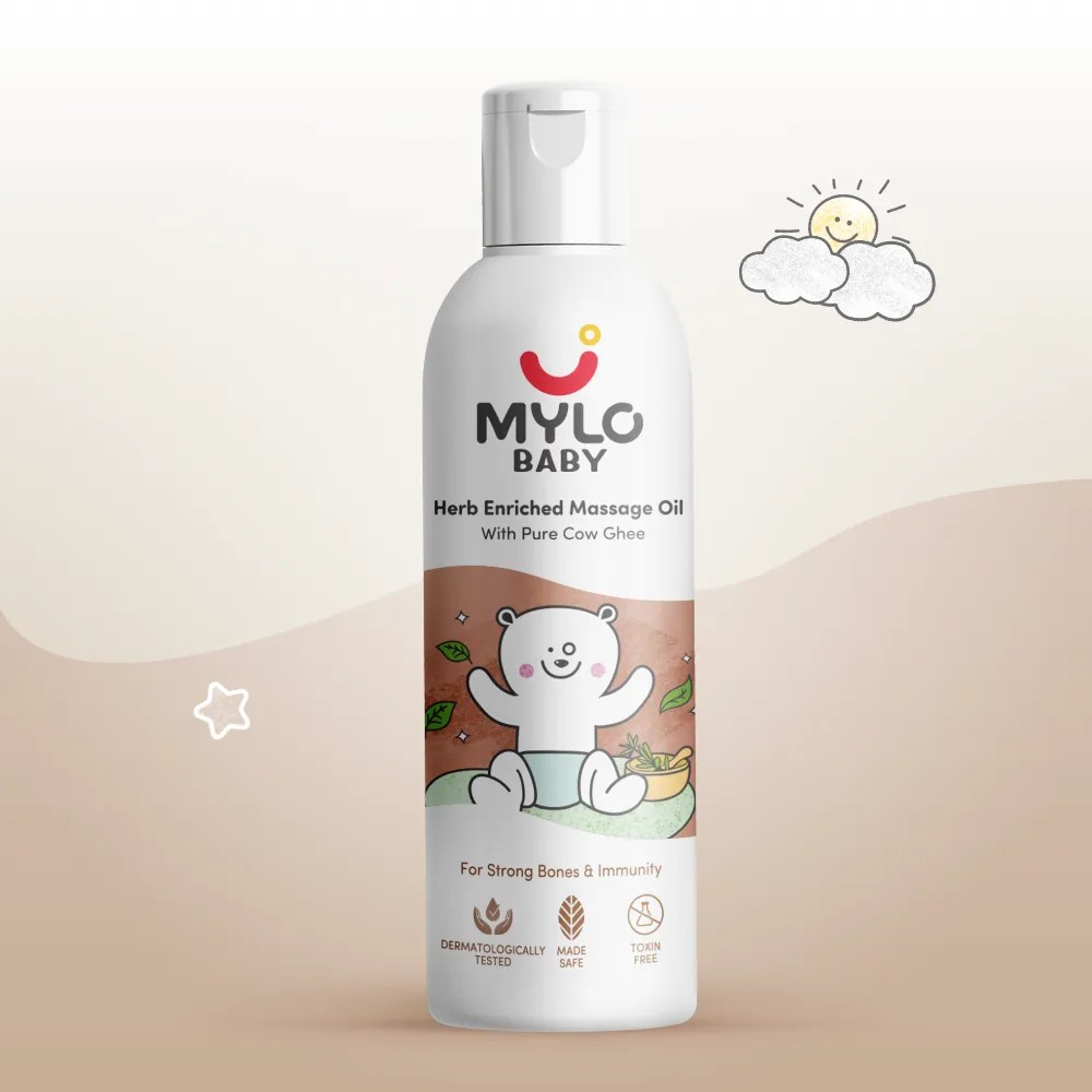 Mylo Herb Enriched Baby Massage Oil - 200 ml