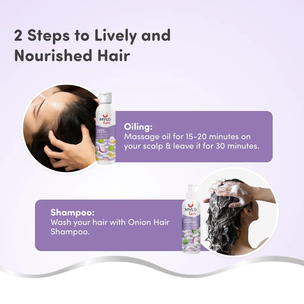 Pre & Post Pregnancy Hairfall Oil & Shampoo with Onion - 200 ml each