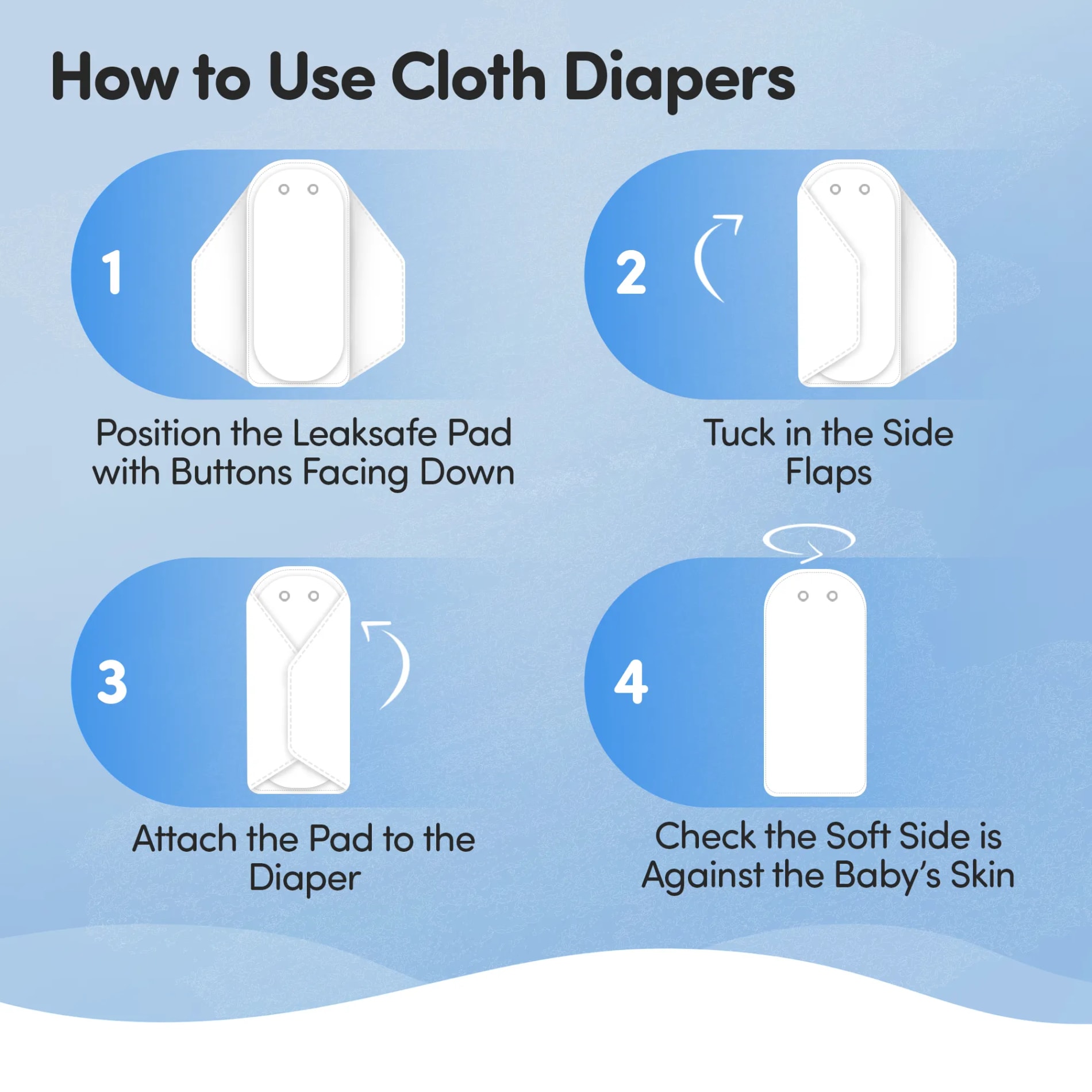 Adjustable & Reusable Cloth Diaper with Leaksafe & Ultra Absorb Pad (3M-3Y) - Floral Spring Print - Pack of 1