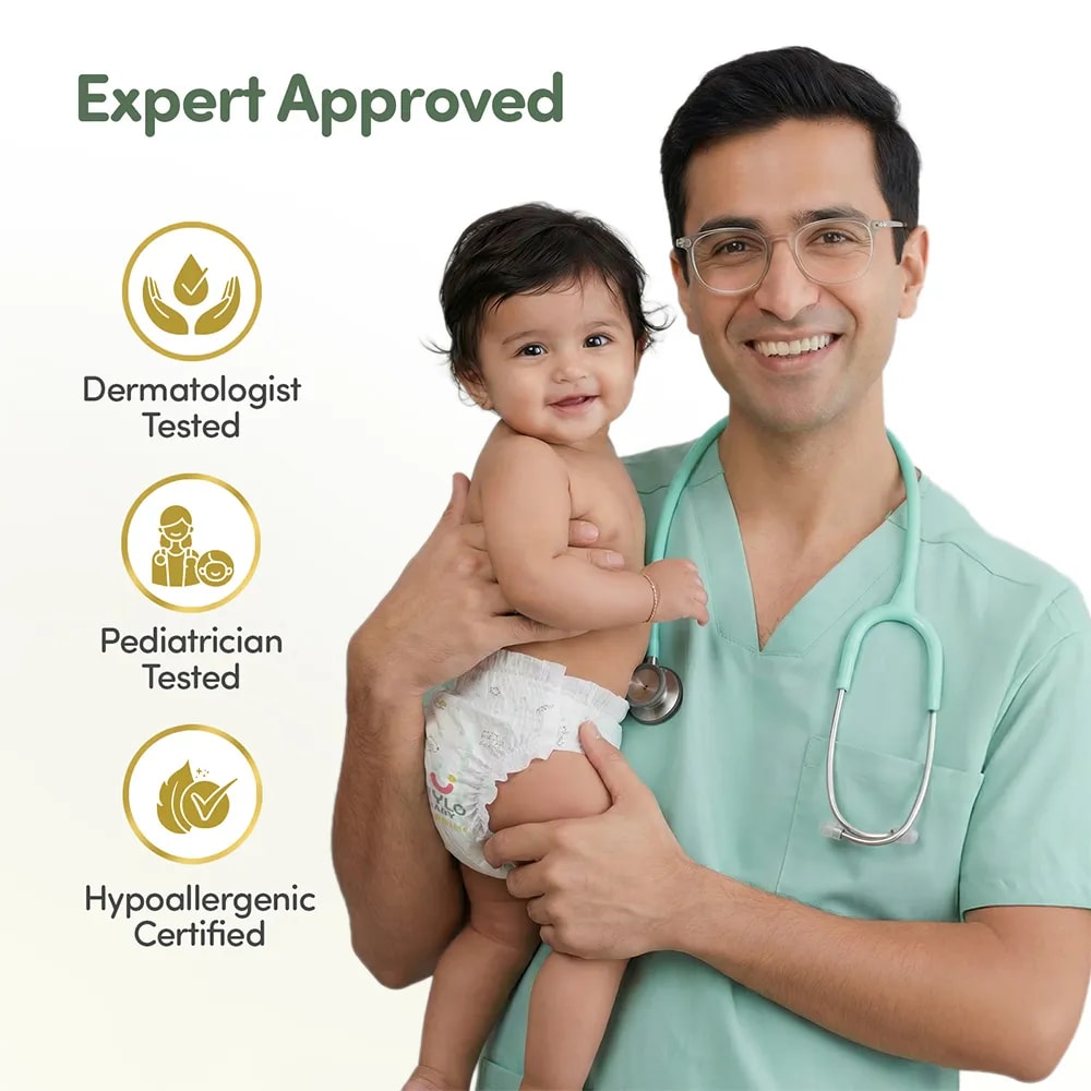 Mylo Airprime™ Premium Diaper Pants with Wetness Indicator - M(7-12 Kgs) - 104 Count