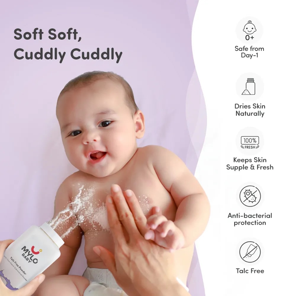 Baby Powder for Kids | Made Safe Australia Certified | Absorbs Extra Oil | Relieves Itchiness | Softens Skin | Safe for all skin types - 400 gm
