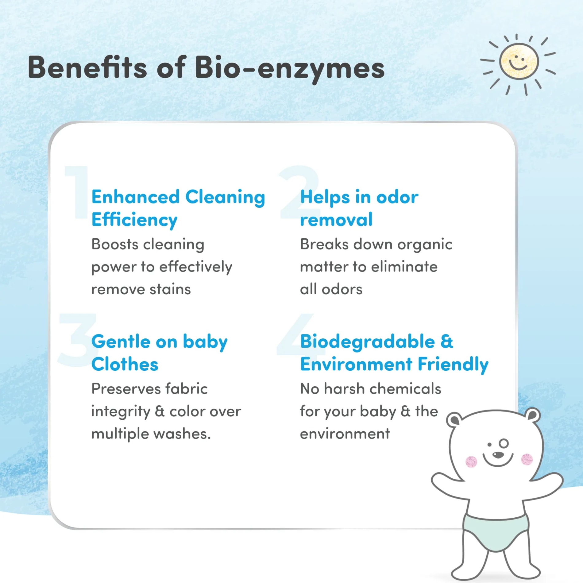 Baby Safe Liquid Detergent for Baby Clothes | Tough on stains | Gentle on clothes | Keeps Color & Softness Intact | Suitable for Front & Top Load Washing Machine | 1 litre - Pack of 2