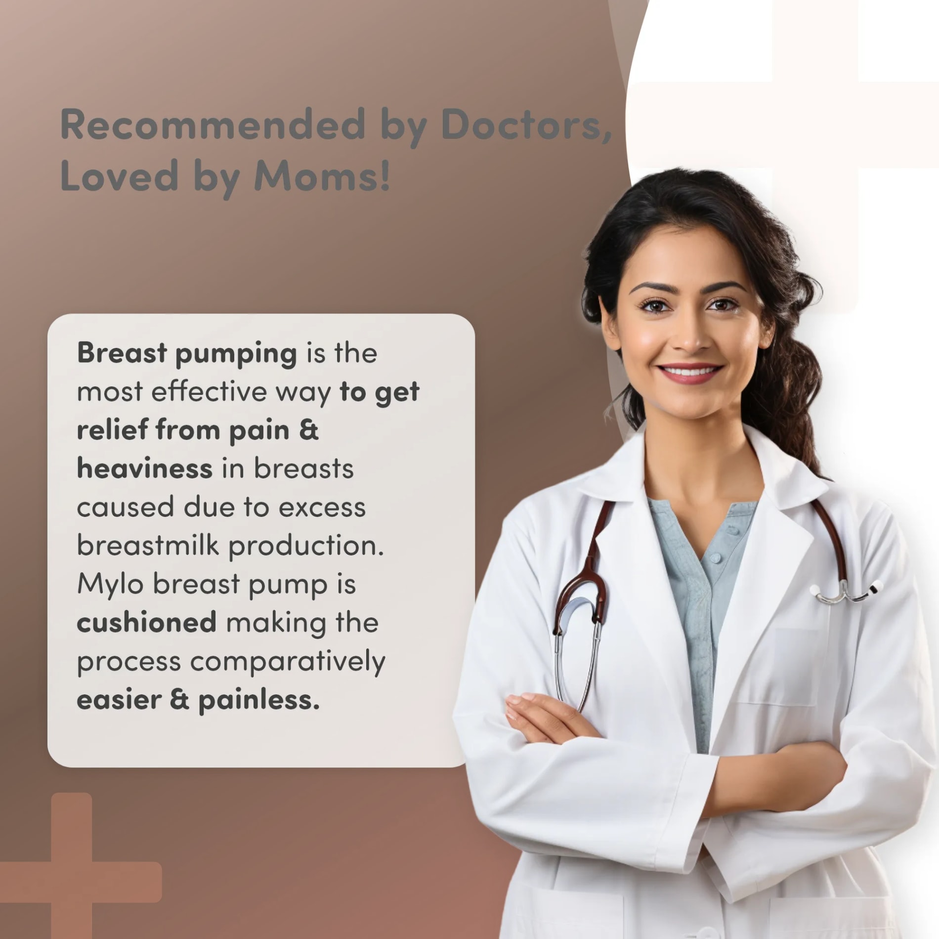 Manual Breast Pump For Feeding Mothers | Anti Colic & BPA Free | Compact & Lightweight | Easy to hold | Easy to Clean | With Bottle (150 ml)