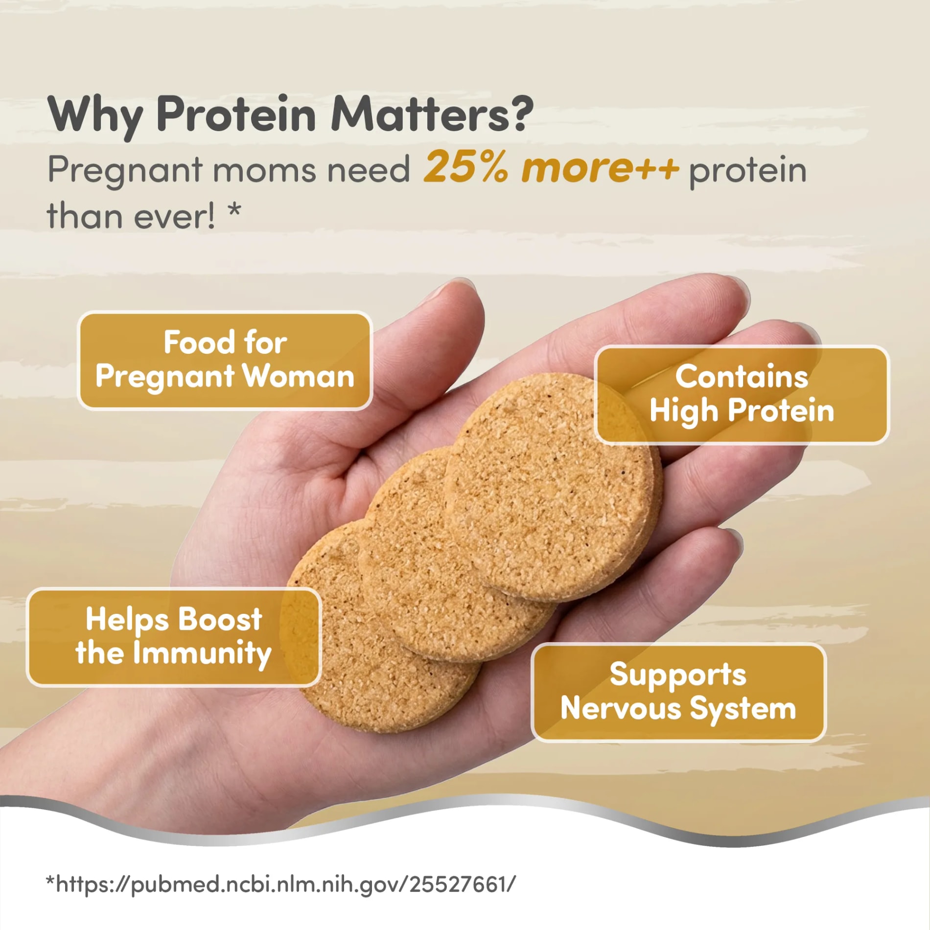 MamaGro™ Protein Diskettes - High Protein & No Added Sugar - 250gm (50 Jeera Diskettes)