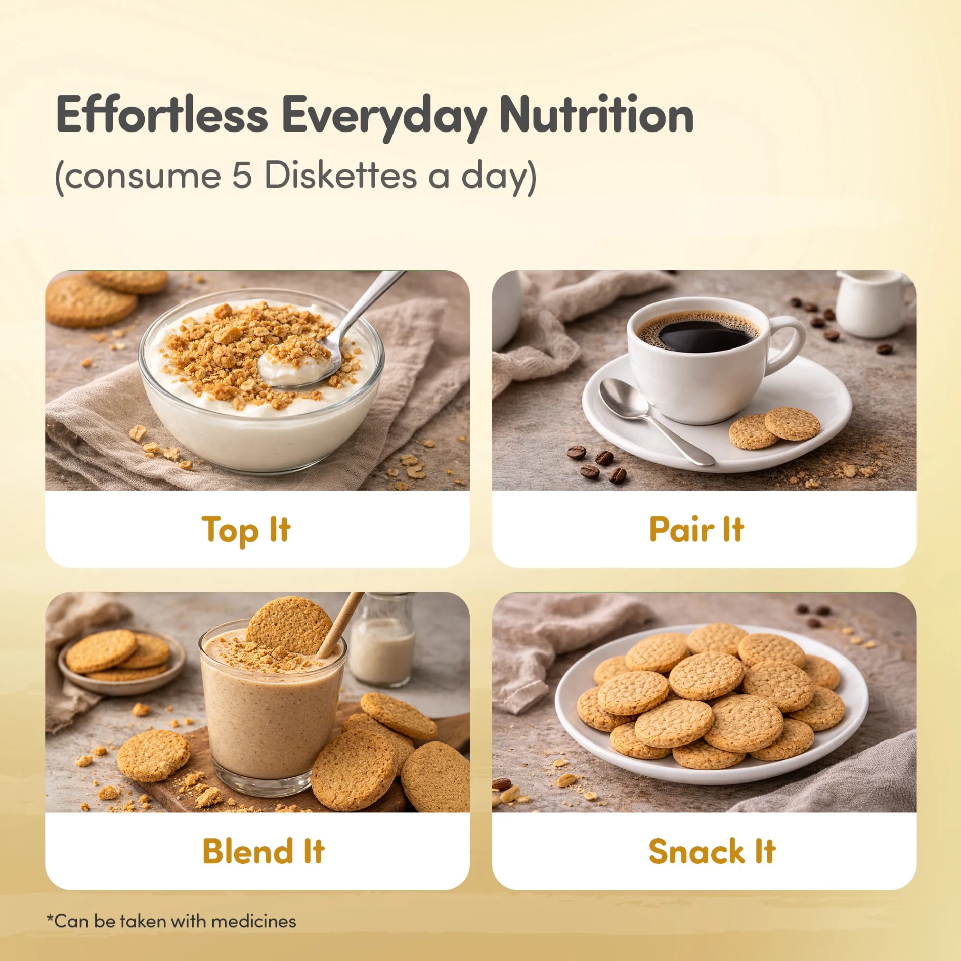 MamaGro™ Protein Diskettes - High Protein & No Added Sugar - 250gm (50 Jeera Diskettes)