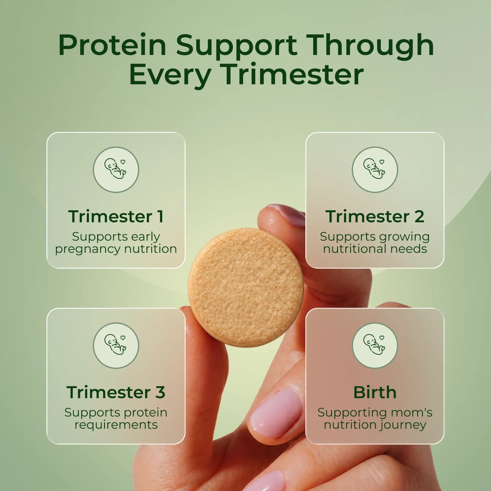 MamaGro™ Protein Diskettes - High Protein & No Added Sugar - 250gm (50 Vanilla Diskettes)