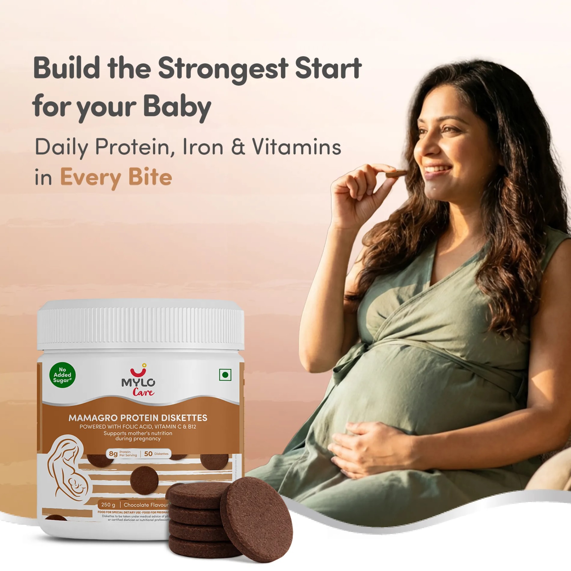 MamaGro™ Protein Diskettes - 250gm Chocolate