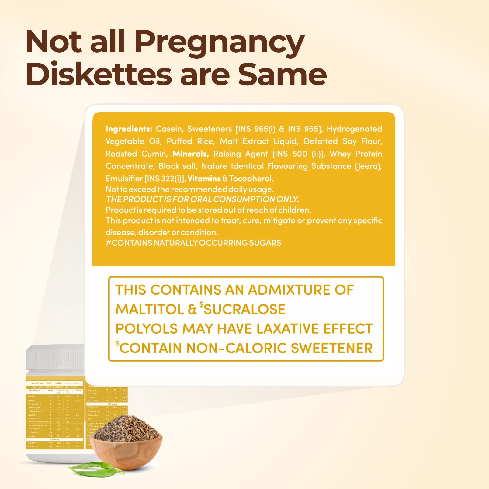 MamaGro™ Protein Diskettes - 750gm Jeera