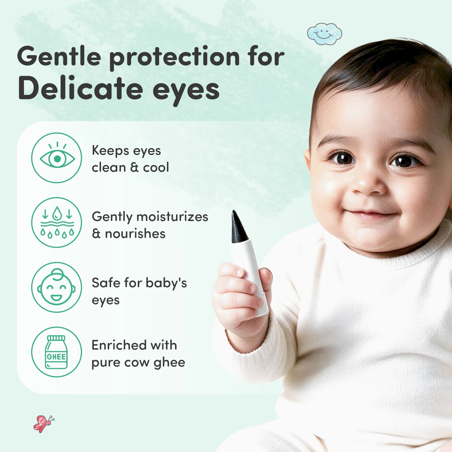Mylo Baby Pure Ghee Kajal - 3g