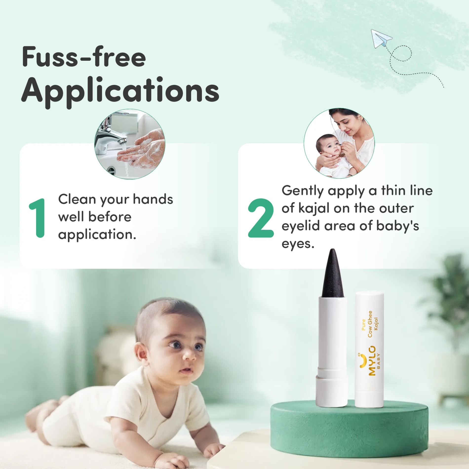 Mylo Baby Pure Ghee Kajal - 3g