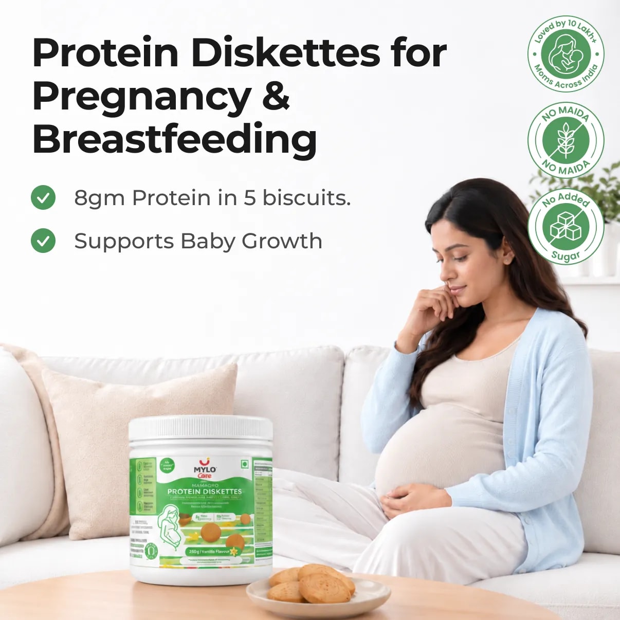 MamaGro™ Protein Diskettes - 250gm - Vanilla