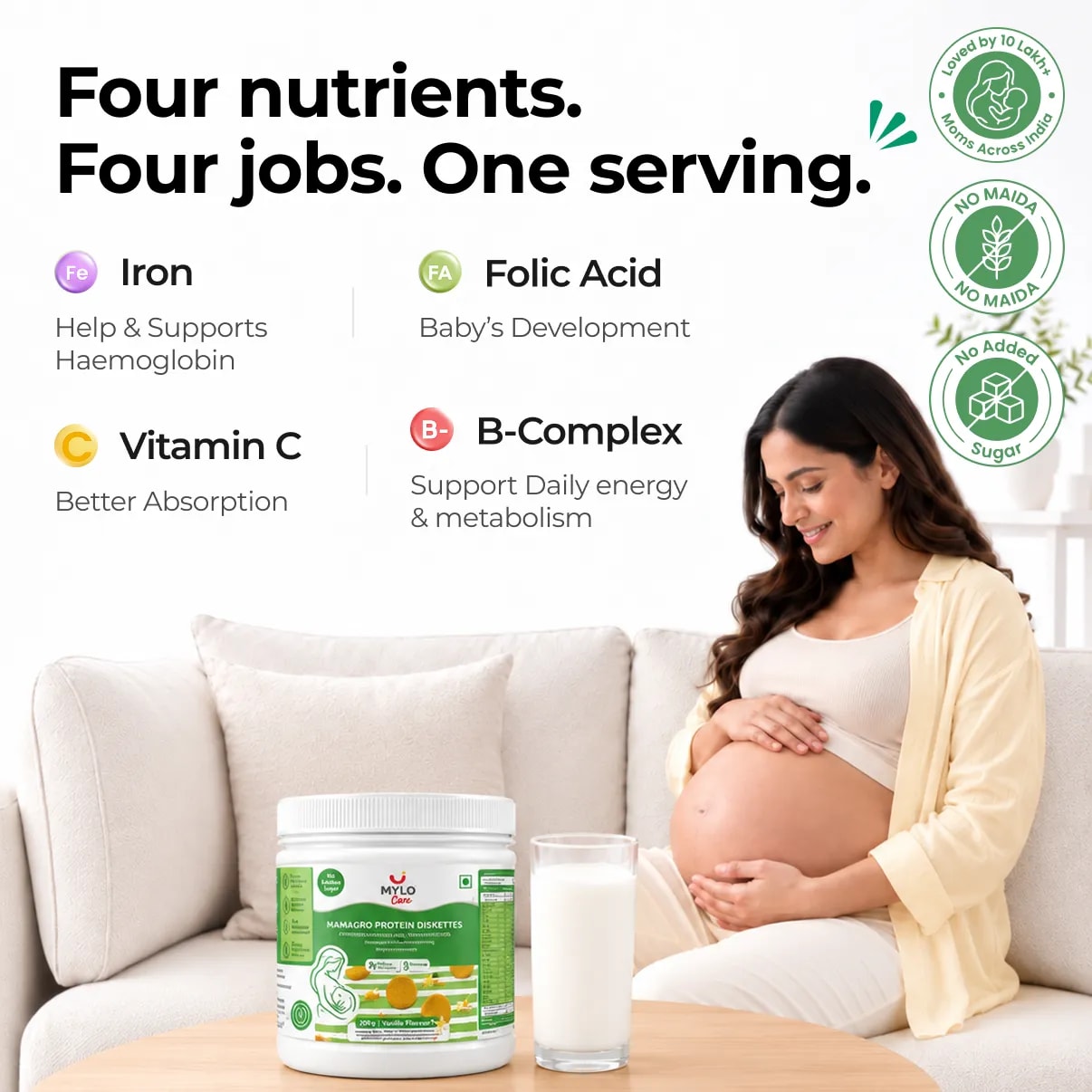 MamaGro™ Protein Diskettes - 250gm - Vanilla