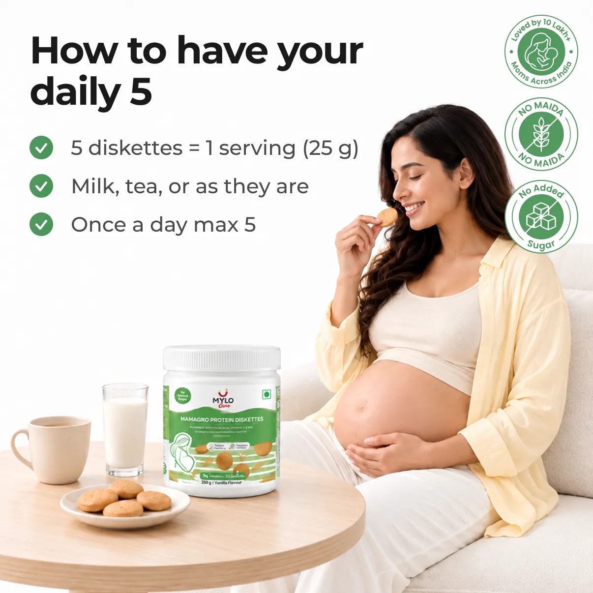MamaGro™ Protein Diskettes - 250gm - Vanilla