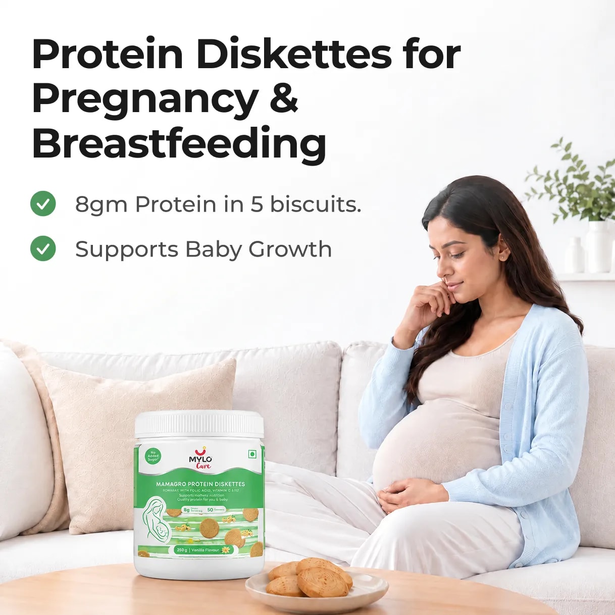 MamaGro™ Protein Diskettes - 250gm - Vanilla