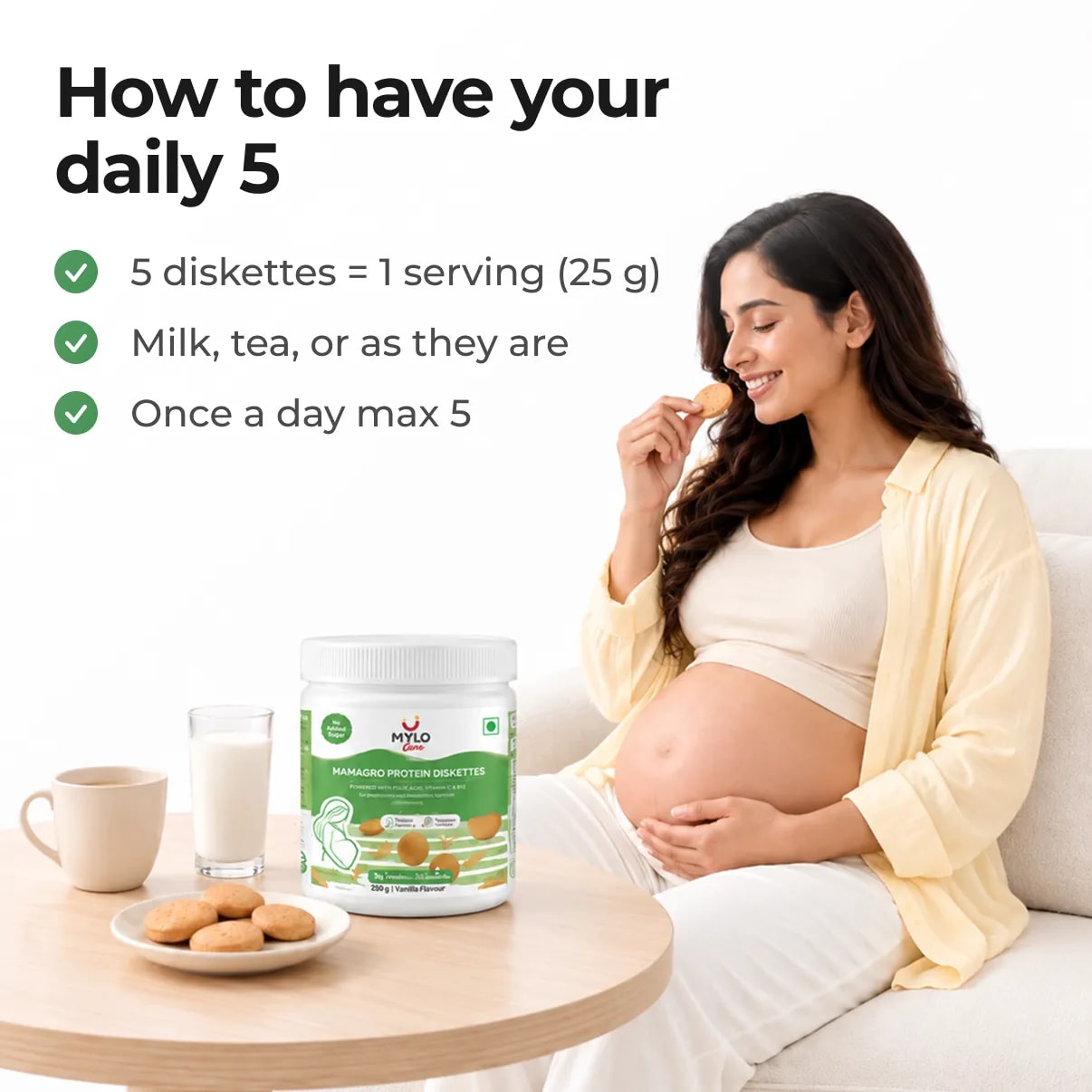 MamaGro™ Protein Diskettes - 250gm - Vanilla