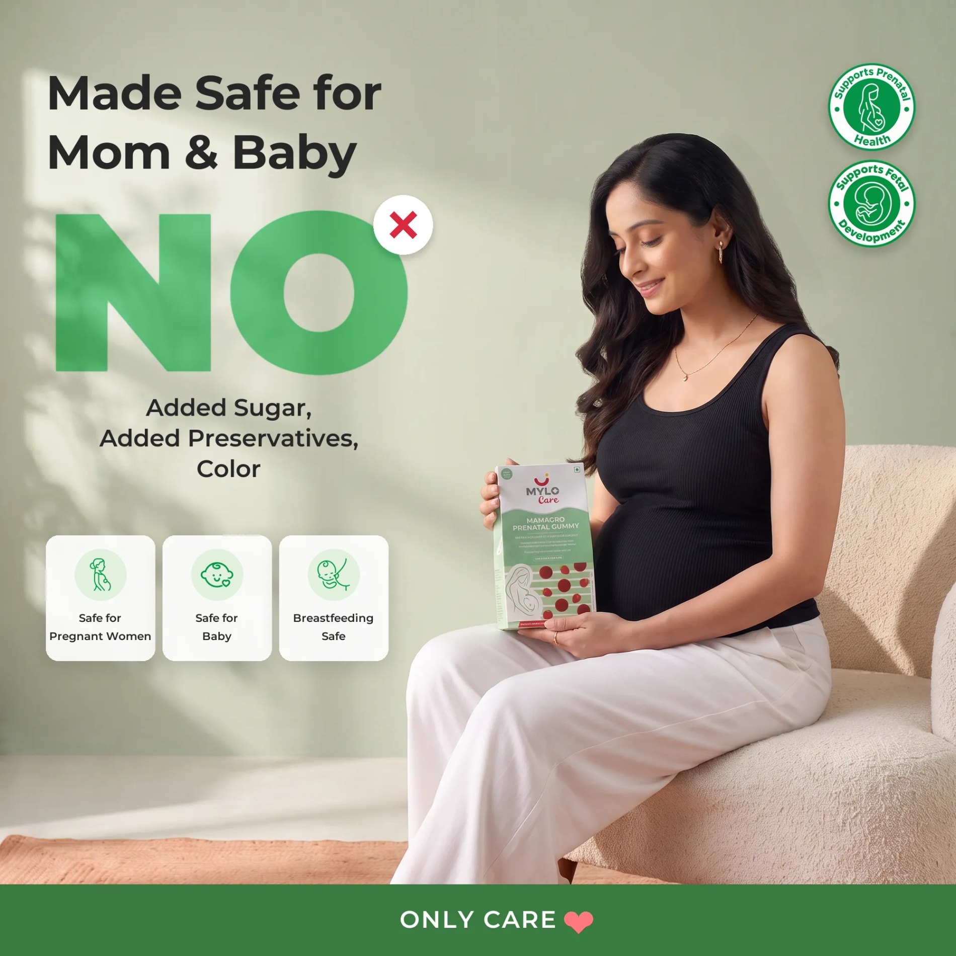  Mylo Care MamaGro Prenatal Gummy - Strawberry Flavour (90 Gummies)