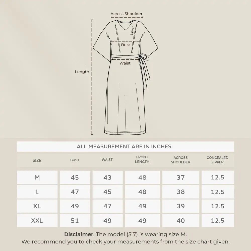 Maternity Dresses For Women with Both Side Zipper For Easy Feeding | Adjustable Belt for Growing Belly | Kaftan Dress | Shibori Print - Navy | XXL