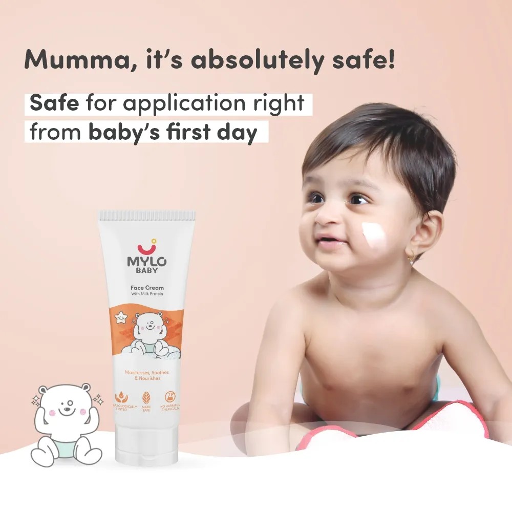 Baby Cream for Face 50 gm | Dermatologically Tested | Made Safe Australia Certified | Nourishes and Brightens Skin | Soothes Skin Irritation