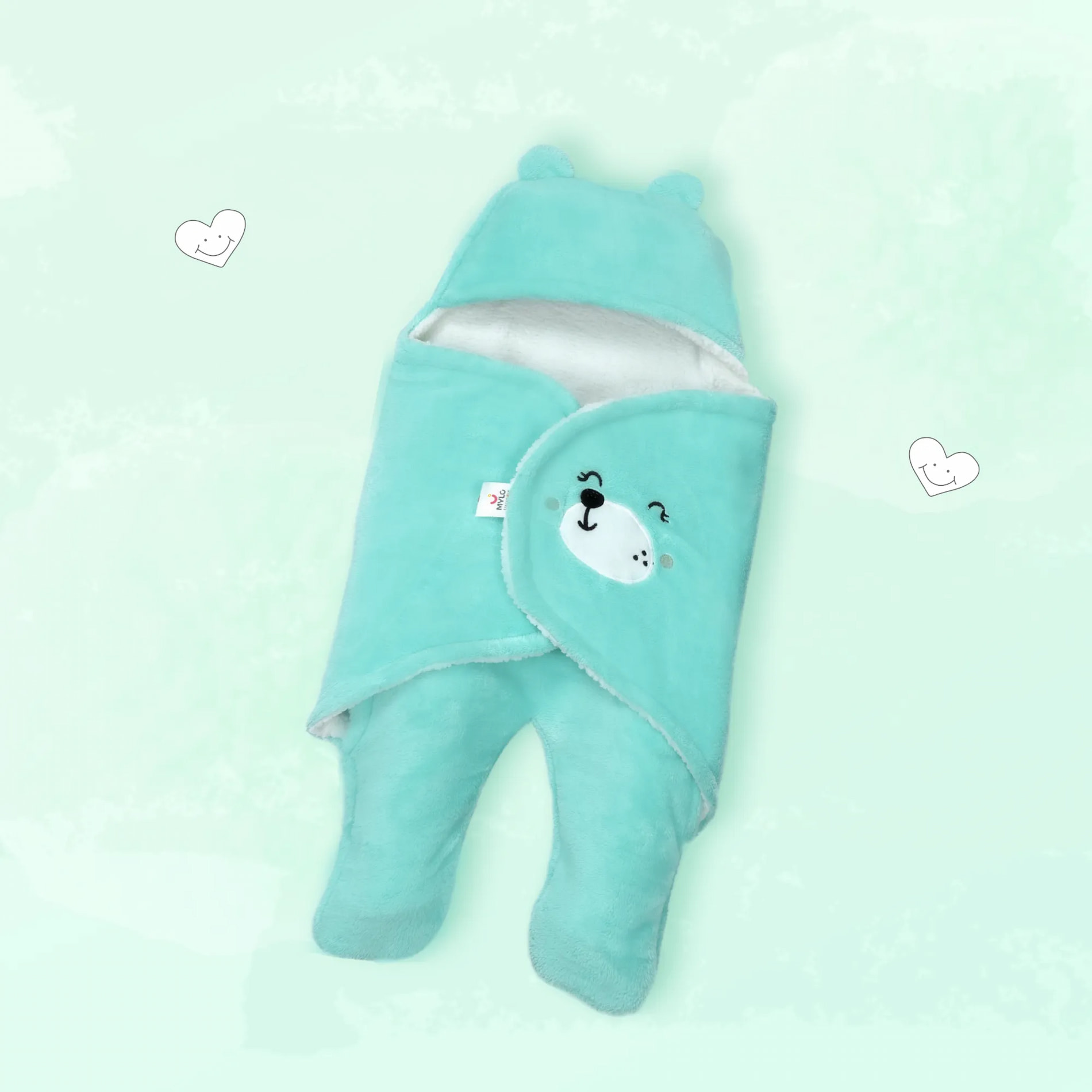 Baby Wrapper - Mint Green