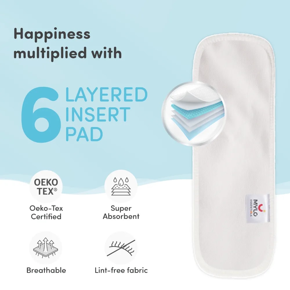 Adjustable & Reusable Cloth Diaper - Rainbow & Pet Love- Pack of 2