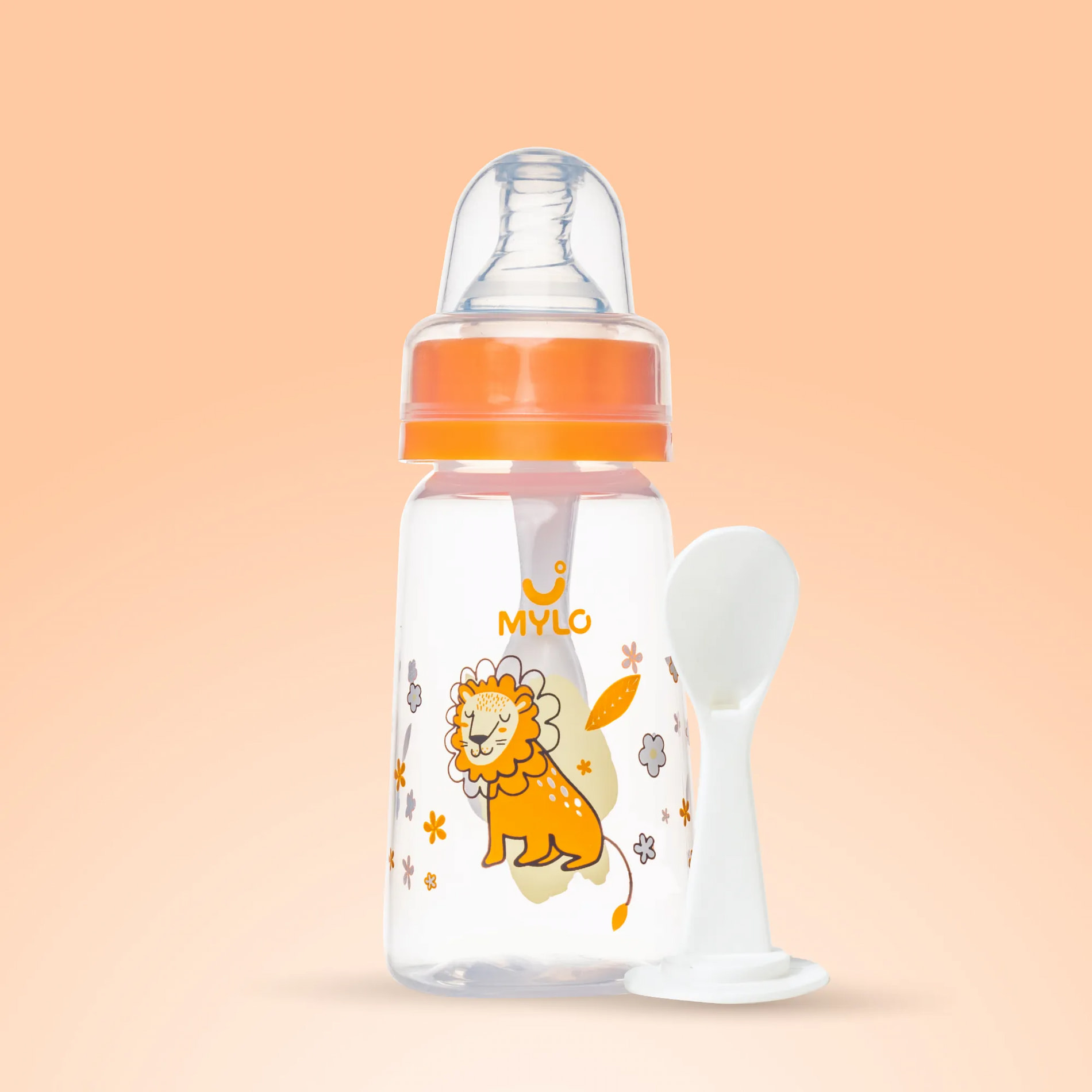 2-in-1 Baby Feeding Bottle (Lion) - 125 ml