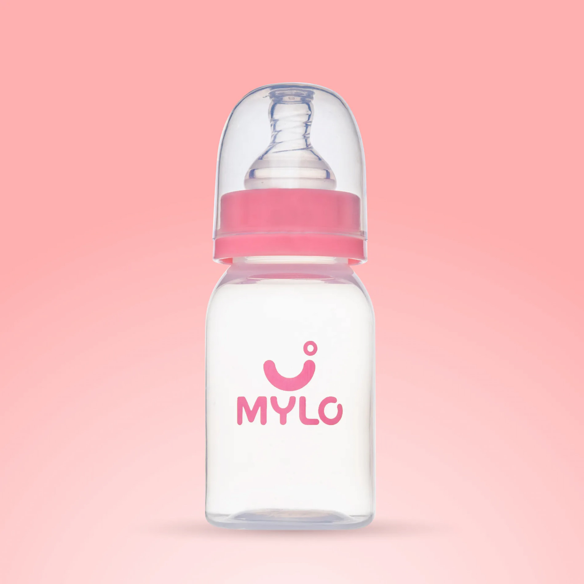2-in-1 Baby Feeding Bottle (Pink) - 125 ml