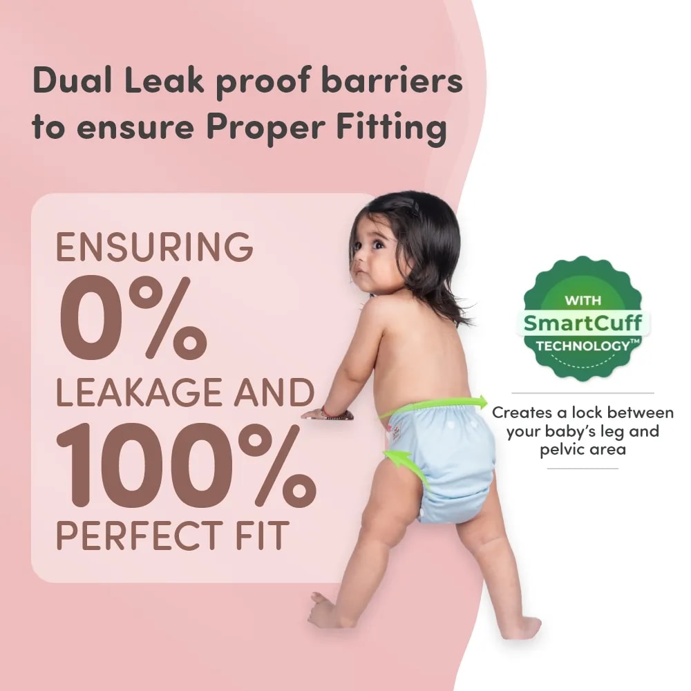 Baby Adjustable Washable & Reusable Cloth Diaper With Dry Feel, Absorbent Insert Pad (3M-3Y) | Oeko-Tex Certified - Red, Blue, Purple - Pack of 3