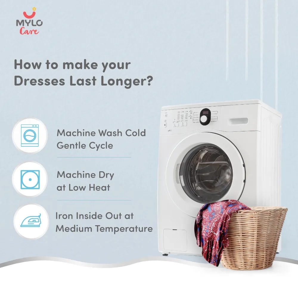 Maternity Dresses For Women with Both Side Zipper For Easy Feeding | Adjustable Belt for Growing Belly | Maxi Dress | Persian Paisley - Blue | XXL