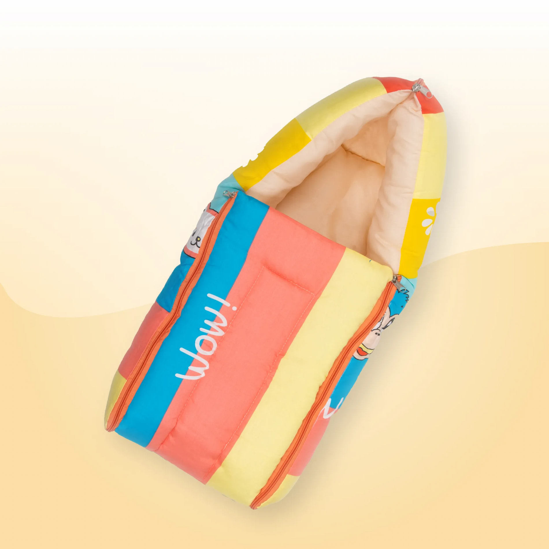4-in-1 Soft & Snuggly Baby Sleeping Bag - Magical Rainbow