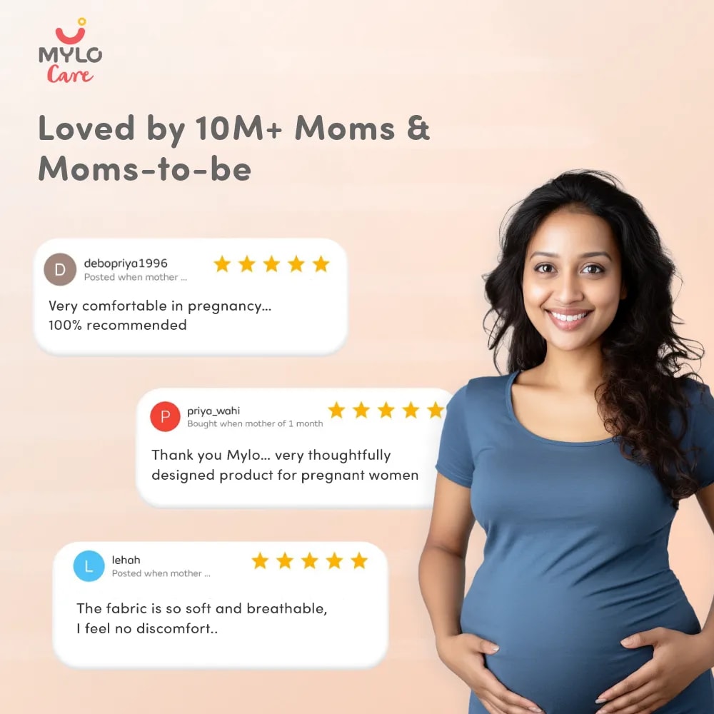 High Waist Maternity Panty for Pregnancy & Post-Delivery | Anti-Microbial with Comfy Adjustable Waistband - Skin & Black - XXL - Pack of 2