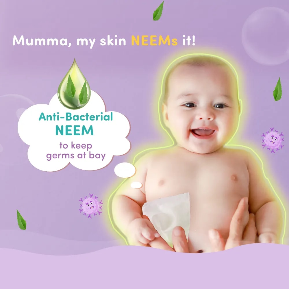 Gentle Baby Wipes With Lid - Organic Coconut Oil, Neem, Aloe Vera and Vitamin E | 98% Pure Water | Dermatologically Tested (Pack of 4 + 1 Pack Free) -72  Wipes Per Pack