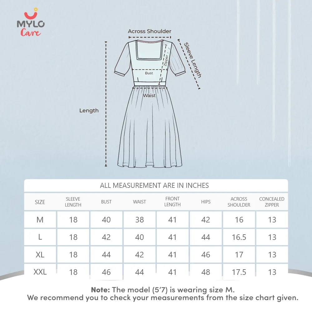 Maternity Dresses For Women with Both Side Zipper For Easy Feeding | Adjustable Belt for Growing Belly | Maxi Nighty Dress | Liberty Red | XXL