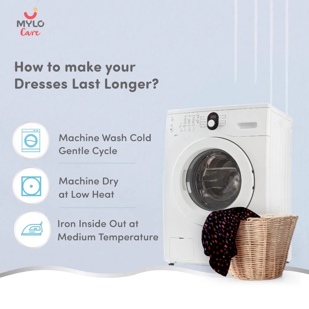 Maternity Dresses For Women with Both Side Zipper For Easy Feeding | Adjustable Belt for Growing Belly | Maxi Nighty Dress | Liberty Navy | XXL